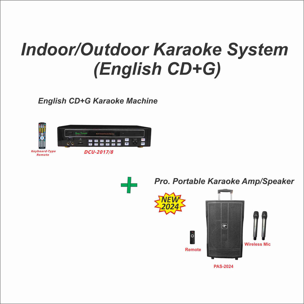 Indoor/Outdoor Karaoke System (Englis+CDG)