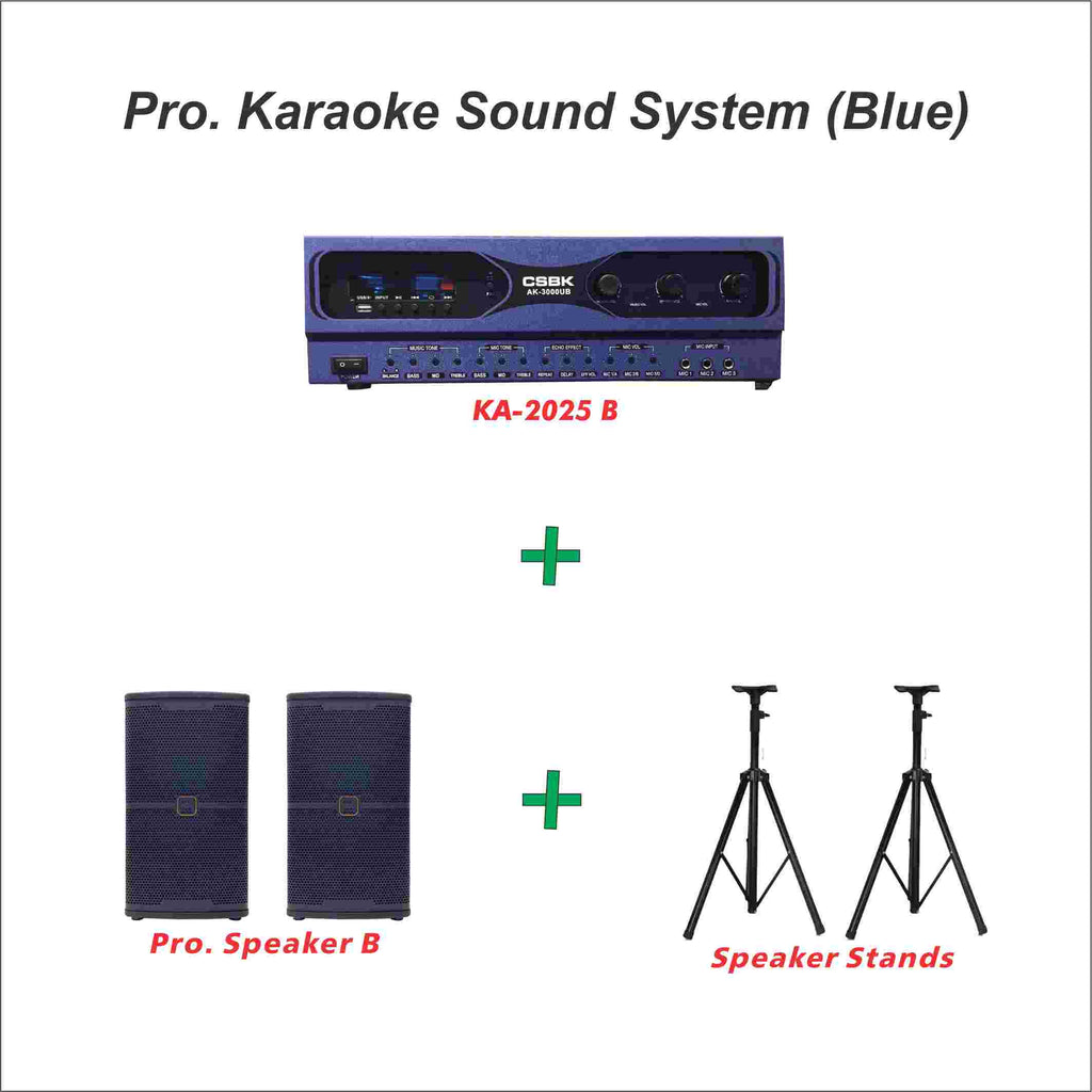 Pro. Karaoke Sound System (Blue)