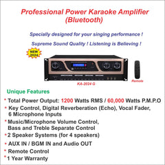 Pro. Power Karaoke Amplifier (Gold) (Expected KA-2024G end of September)