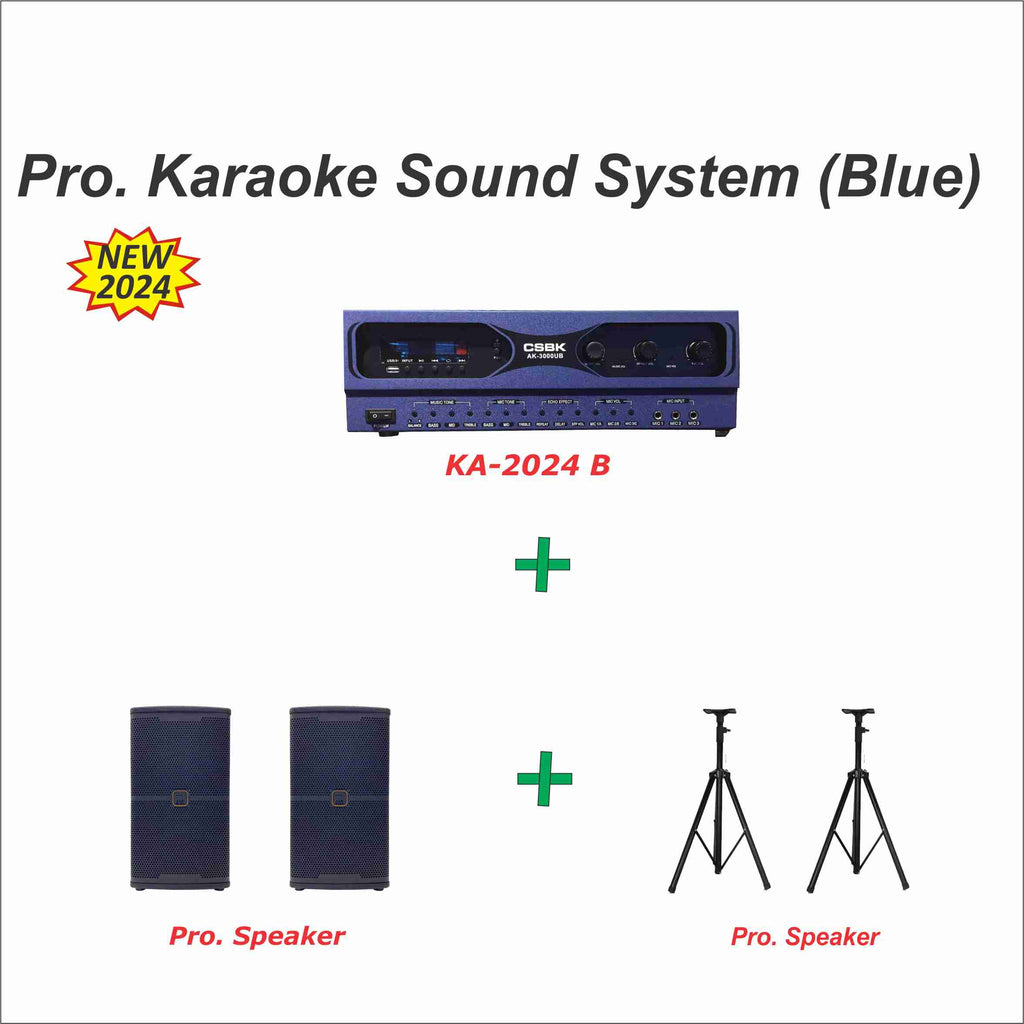 Pro. Karaoke Sound System (Blue)