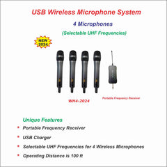USB Wireless Microphone (4 Mics)
