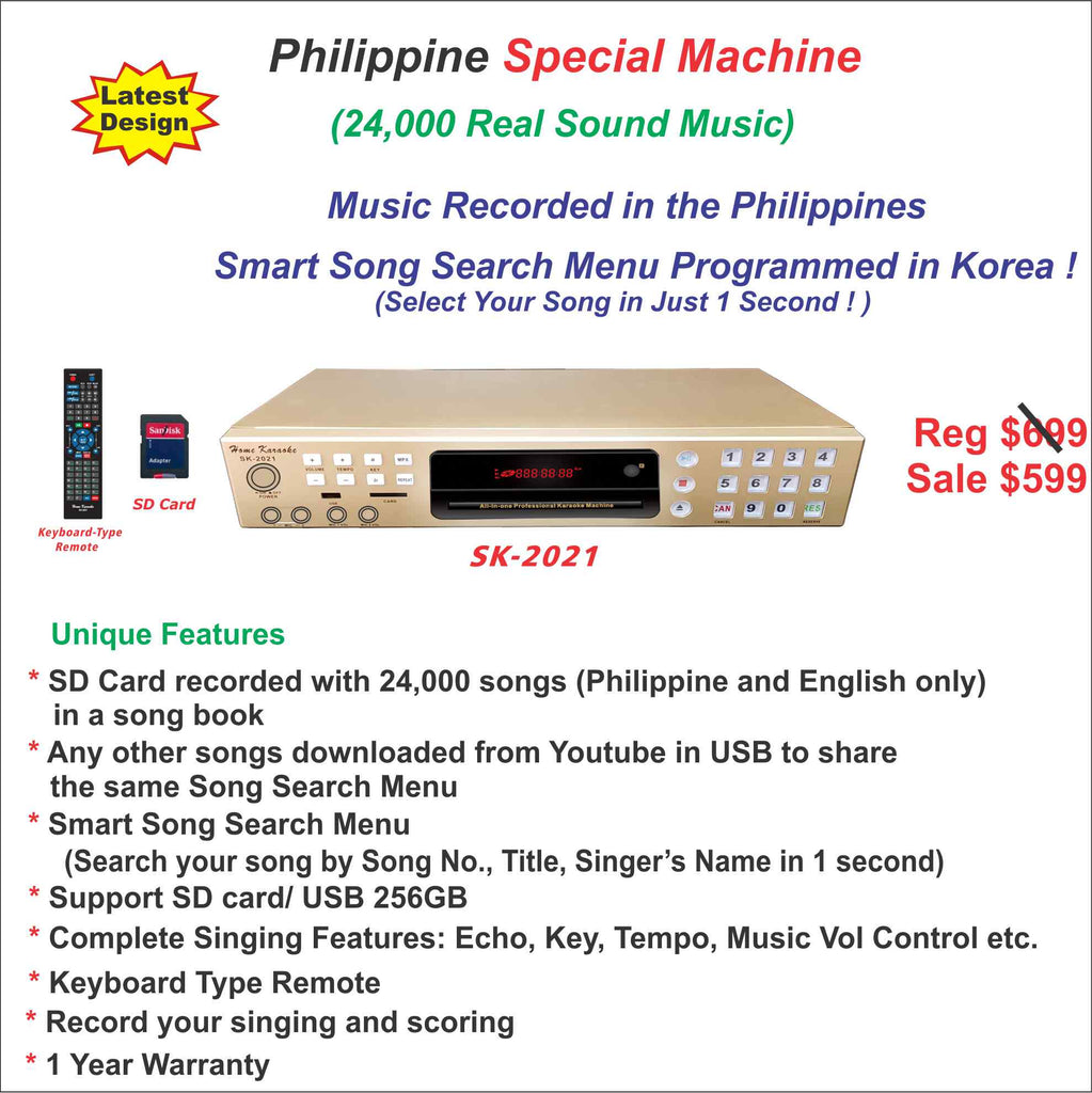 Philippine Special Machine (24,000 Real Sound Music) SK-2021
