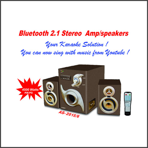 2.1 Bluetooth Stereo Amp/Speakers (AS-2015/6)