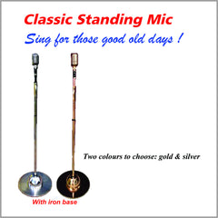 Classic Standing Microphone With Iron Bass