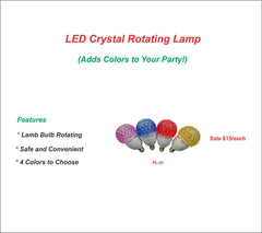 LED Crystal Rotating Lamp
